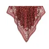 Pañuelo Cuadrado Pequeño de Imitación Seda Estampado de Flores de Anacardo Clásico Francés Pañuelo para la Cabeza de Seda Versátil de Alta Gama para Mujer Primavera y Verano