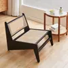 Sofá reclinable de ratán estilo nórdico para kangaroo Chandigarh, sofá perezoso individual para balcón, silla de sofá de madera maciza