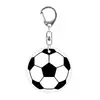 Llavero acrílico popular 2D plano transfronterizo de fútbol, baloncesto, tenis, béisbol, voleibol, estilo casual para parejas y colegas