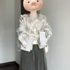 Conjunto de Roupa Estilo Chinês Rico Herdeira Vibe 2026 para Mulheres Chegada Nova da Primavera Estilo Nacional Conjunto Cool e Ousado Cor Sólida