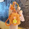 Chaveiro de boneca fofa criativo e moderno para casais, acessório fofo para mochilas e carros, presente requintado de pelúcia
