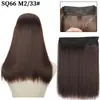 Peluca de fibra química de comercio exterior línea de pesca ajustable peluca extensión de cabello sin costuras europea y americana seda de alta temperatura mate cabello largo liso
