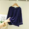 Camiseta Básica Modal Gola Redonda Infantil Meninos e Meninas Camiseta Casual Roupa de Casa Manga Longa para Bebês e Crianças Médias e Grandes Primavera e Outono