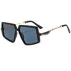 Nuevas Gafas de Sol Cuadradas de Marco Grande Transfronterizas Monturas de Gafas de Moda Geométricas Personalizadas Gafas de Sol de Comercio Exterior para Hombres y Mujeres Europeas y Americanas 3270
