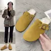 Pantuflas Baotou Mujer Pareja Corcho Arrastre Wish Transfronterizo Talla Grande Comercio Exterior Zapatos Romanos Casual Medio Arrastre Zapatos Perezosos Marea