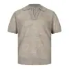Yidao Vintage 2026 Verano Nuevo Nicho Falso Dos Piezas Tejido Camisa Polo para Hombre Botón Doble Perla Manga Corta