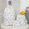 Mochila para niñas, versión coreana, estilo ins, estampado floral japonés, estilo chica suave, estilo bosque, bolsa escolar fresca y linda para estudiantes de secundaria