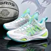 Se pueden enviar zapatillas de baloncesto para niños medianos y mayores, zapatillas de baloncesto de caña alta para combate deportivo real, modelos nuevos para adolescentes, zapatillas para correr transfronterizas, tallas grandes