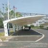Resistente a la Presión Batería Fuerte Marquesina para Coche Membrana Tensil Pabellón Paisajístico Puesto de Mando Estructura de Membrana para Sombrilla Exterior Estación de Carga Marquesina para Coche