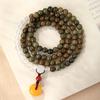 Pulseira de Sândalo Verde Natural Feminina Multi-Círculo Rosário Contas de Buda Prato Brincadeira Pulseira para Menina Ágata Branca Pulseira de Sândalo Verde