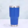Taza de coche de 20 oz con recubrimiento en polvo, transfronteriza, con tapa, acero inoxidable 304, aislada, portátil para exteriores, taza de hielo para coche al por mayor