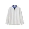 Sudadera tipo polo con cuello de camisa de media cremallera, diseño falso de dos piezas, para hombre, primavera y otoño 2026, nuevo jersey de manga larga con cuello en V