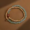 Collar Largo de Suéter de Sándalo Indio de Montaña Vieja DIY Cadena de Mano Barbie Cuerda de Cuentas para Canto para Hombres y Mujeres Colgante para el Cuello