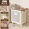Cesta de Lavandería para el Hogar, Cesta de Almacenamiento para Ropa Sucia, Alta Apariencia, Baño, Cuarto de Ducha, Divisor, Portaropa Móvil, Cesta de Lavado