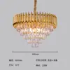 Venda Direta de Fábrica Exportação Lustre para Sala de Estar Lâmpada de Cristal para Quarto Luz de Cristal K9 Luz Pendente de Luxo para Sala de Jantar