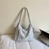 Bolso de Hombro de Lunares y Bloques de Color a la Moda, Gran Capacidad, Estilo Simple y Relajado, Bolso Versátil Casual para el Día a Día
