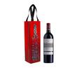 Bolsa para Botella Individual de Vino Tinto con Estampado de Lámina Láser, Bolsa de Tela No Tejida Personalizada, Bolsa de Compras Ecológica Personalizada, Bolsa de Papel de Aluminio Personalizada