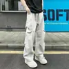 Conjunto de camisa jeans moderno e estiloso para meninos, roupa de primavera e outono, conjunto estiloso de duas peças para adolescentes, moderno e que valoriza a altura