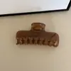 Pinza para el pelo de estrella de cinco puntas grande, de estilo coreano, atractiva y práctica, pinza de tiburón con estampado de leopardo, estilo perezoso elegante, pinza para el pelo de alta gama