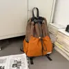 Mochila con cordón para hombre, ligera y elegante, mochila para senderismo y montañismo, mochila escolar ligera para hombre, para mujer