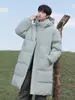 Chaqueta acolchada de algodón de longitud media para hombre, abrigo cálido engrosado de invierno, chaqueta tipo panal cortavientos unisex