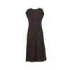 Vestido Largo Estilo Francés para Vacaciones para Mujer Wanwei Verano 2026 Nuevo Estilo Cintura Fruncida Cuello en V Vestido Largo M0001
