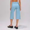 Shorts Esportivos de Verão Americano Europeu Escovado para Yoga Feminino Controle de Barriga Cintura Alta Secagem Rápida Soltos Fitness 5555