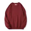 Sudadera Pulóver de Cuello Redondo de Peso Pesado de 500g para Hombre en Otoño e Invierno Terciopelo Zorro Plateado Engrosado Parte Interna Top Juvenil Logo Venta al por Mayor