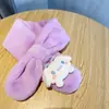 2025 Bufanda Nueva para Niños Otoño e Invierno Rellena Calidez Padre-Hijo Linda Engrosada Dibujos Animados Imitación Piel de Conejo Bufanda para Bebé