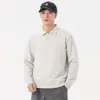 Sudadera de punto simple y casual con cuello polo y media cremallera para hombre, nueva colección otoño/invierno 2026, sudadera básica casual de moda