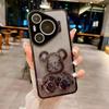 Funda para móvil con diseño de oso violento y arenas movedizas para Huawei Pura70Pro, soporte para lente, funda protectora con degradado para Mate60Pro