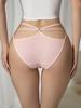 Embalagem com conjunto de 5 peças, uma calcinha de algodão 95% puro mais vendida para mulheres no outono, uma calcinha biquíni sexy e divertida com recorte na cintura