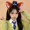 Faixa de Cabeça Zootopia Parque de Diversões Sessão de Fotos Judy Policial Orelhas de Coelho Faixa de Cabeça Nick a Raposa Faixa de Cabeça de Casal