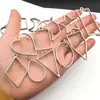 Set Mixto de 30 Colgantes Geométricos Huecos con Pegamento Ab para Pulseras DIY