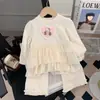 Conjunto de Ropa para Niñas para Primavera y Otoño 2026, Nuevo Elegante Conjunto de Dos Piezas para Niñas Pequeñas y Niños Pequeños, Ropa de Principios de Otoño