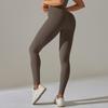 Spot Europa e Estados Unidos sem costura pescoço sutiã colete shorts pêssego quadril yoga roupas esportes corrida fitness calças conjunto de quatro peças