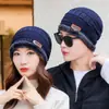 Gorros de Invierno para Jóvenes, Gorros de Lana Tejida Gruesos y Cálidos, Gorros de Algodón con Forro Polar para Otoño e Invierno, Gorros con Protección para el Cuello y las Orejas a Prueba de Frío