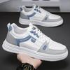 Zapatos de Hombre, Zapatos Planos Transpirables de Invierno sin Cordones, Zapatos Casuales de Cuero Impermeables y Antideslizantes para el Trabajo, Zapatos Deportivos Blancos de Moda