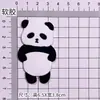 Parche de Panda de Goma Suave de PVC de Dibujos Animados, Amuletos Personalizados para Zapatos, Funda de Teléfono, Imán para Nevera, Accesorios de Decoración DIY