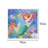 Sereia de Três Gerações em estoque Suprimentos para Festa de Aniversário Infantil Desenho Animado Copo de Papel Bandeja de Papel Conjunto de Louça de Copo de Papel Amazon