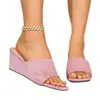 Comercio electrónico transfronterizo, talla grande, nueva colección de verano 2026, sandalias de mujer con cuña, estilo europeo y americano, sandalias de moda y casual para exteriores