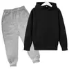 Sudadera con Capucha de Color Liso Forrada de Polar para Niños Otoño 2026 Conjunto de Ropa Infantil a la Moda Fabricante de Sudaderas con Capucha En Stock Estampar Logo