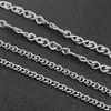 Acero Inoxidable de Oro de 18K Cadena de Molienda en Forma de 8 Cadena Retorcida Cadena Cruzada en Forma de O Cadena de Combinación para Collar Pulsera DIY No Soldada Materiales para Ropa