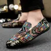 Mocassins Respiráveis de Verão para Homens, Calçados Casuais Slip-On de Tecido com Solado Macio, Estilo Europeu e Americano Moderno para Jovens, Exportação