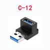 Tipo c adaptador usb 3.1 adaptador lightning interface plugue magnético macho adaptador extensão cotovelo