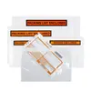 Bolsa de plástico transparente trasera 170260 lista de empaque logística factura exprés guía aérea bolsa autosellante bolsa de lista de empaque al por mayor