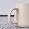 Taza de cerámica esmaltada de color azul marino con diseño de gran barriga y logotipo impreso, regalo creativo, caja de regalo.