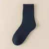 Calcetines de Lana para Hombre Espesos Otoño e Invierno Calcetines de Rizo Hombres Forro Polar Calientes Alargados de Media Pierna Calcetines para el Piso para Personas Mayores