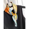 [Seda de Morera 100%] Bufanda de Seda Bufanda de Otoño para Mujer Bufanda Combinable Banda para el Cabello Moda Bufanda Cuadrada Pequeña