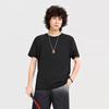 Camiseta de Manga Corta Pesada, Color Sólido, Cuello Redondo, Algodón Puro, Versátil Básica de Uso Diario para Hombre, Transpirable, de Bajo Perfil, Corte Holgado
